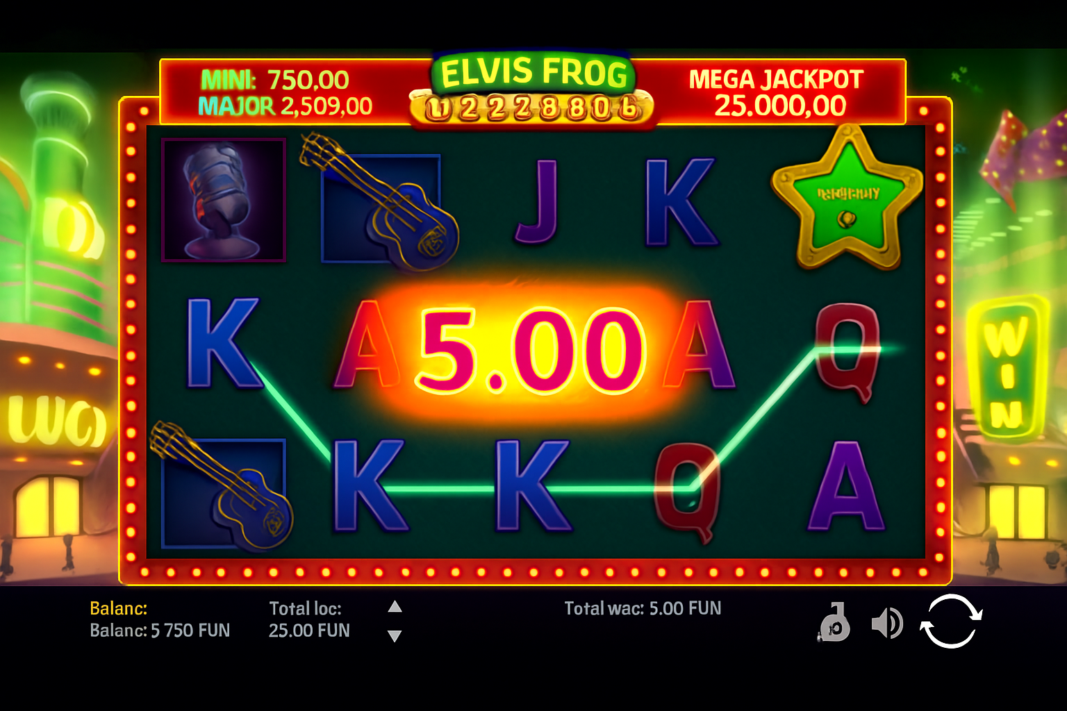Elvis Frog In Vegas gameplay