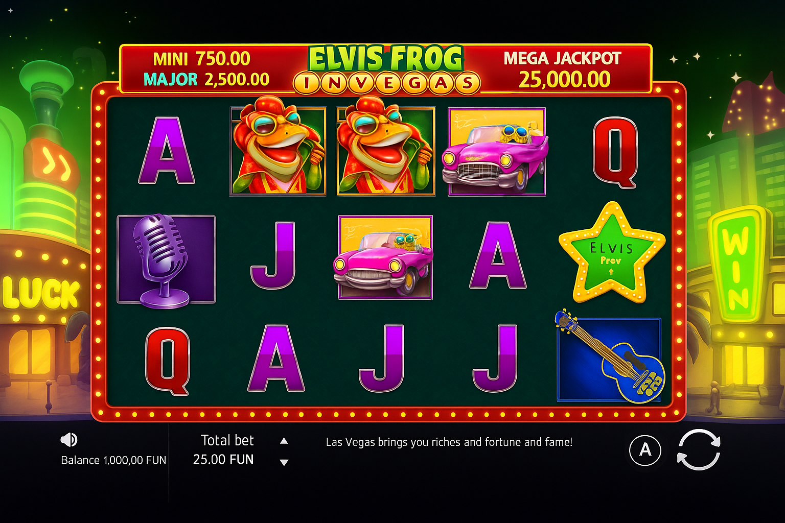Elvis Frog In Vegas